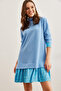 Women's Baby Blue Garnished Thessaloniki Dresselb- 19000965 - 3