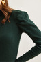Women's Emerald Green Half Fisherman Princess Sleeve Raster Mini Dresselb- 19002006 - 6