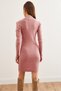 Women's Dusty Rose Half Fisherman Princess Sleeve Raster Mini Dresselb- 19002006 - 7