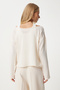 Women's Ecru Athlete Double Knit Blouse Mt00152 - 5