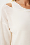 Women's Ecru Athlete Double Knit Blouse Mt00152 - 4
