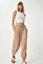 Women's Cream Modal Blend Jogger Sweatpants En00617 - 3