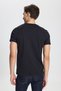 Unisex Pack of 2 100% Cotton Slim Fit Slim Fit Crew Neck Black T-Shirts - 7