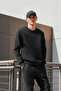 Pack of 2 Warm 3 Thread Fleece Inside Cotton Standard Fit Crew Neck Sweatshirt - 3