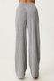 Women's Light Gray Ribbed Knitwear Pants Ki̇00096 - 5