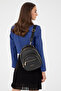 Women's Black Print Backpack 05Po24K1876