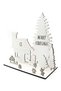 Wooden Christmas Mountain House for 30cm Paintable Kids and Adult Activity 10 Pieces - 2