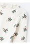 Crew Neck Christmas Themed Girl's Pajamas Set - 4