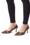 Bsr1006-1 Women's Leopard Patterned Thin Heeled Stiletto Shoes Comfortable Stylish Evening Dress Casual Pointed Toe Heeled Shoes