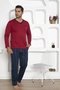 Dreamy Plaid Long Sleeve V-Neck Men's Pajama Set with Pockets - 4