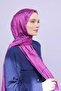 شال Twill منقوش باللون الفوشيا والأرجواني