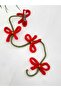 New Year's Hair Braid Accessory Red Bow Clip Model 35 cm Braid Clip Buckle - 2