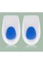 Blue and White Silicone Heels - Small Sole Women's Shoes - 3