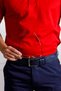 Premium Polo Collar Regular Fit (Classic Fit) Textured 100% Mercerized Cotton Red T-Shirt - 4