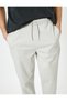 Jogger Trousers Slim Fit Chino Waist Lace up Pocket Detail - 5