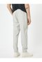 Jogger Trousers Slim Fit Chino Waist Lace up Pocket Detail - 4