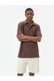 Textured Cotton Polo Collar Short Sleeve T-Shirt - 3