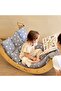 Montessori Cushion - Star Patterned Pillow and Rocker, Pieces Set - 5