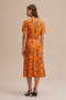 Stand Collar Midi Length Dress - 5