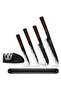 6-Piece Knife Set Kendo Series with Magnet Bar And Sharpener X30Cr13 Steel