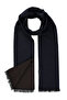 Navy Blue Double Sided Scarf - 2