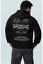 Oversize Gray Porsche 911 Gt3 Rs Back Printed Hooded Sweatshirt, Unisex Racing Car Themed Hoodie - 3