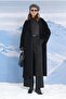 Long Felt Coat Black