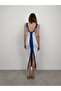 New Season Double Color Slit Thin Strap Women's Midi Dress 23S25005 - 2