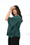 Women's Plus Size Metal Button Detail Blouse 1862-25 - 3