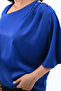 Women's Plus Size Metal Button Detail Blouse 1862-25 - 6