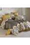 Satin Double Duvet Cover Set Adal Khaki - 3