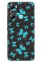 Infinix Hot 20I Case Silicone Patterned Pictorial Uv Cover Blue Butterfly - 2