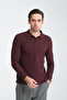 Men's Regular Fit Polo Collar Basic Sweatshirt with Drop Knit - 6
