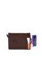 Women's Leather Mechanism Card Holder Wallet - Brown - 3
