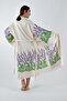 Kimono Kaftan Cotton Printed Belted 1 Piece Unisex Muslin Fabric Peshtemal Bathrobe - 6