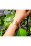 316L Rib Clamp Gold Steel Bracelet - 4