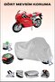 Rear Bag and Lock Compatible Grey Motorcycle Tarpaulin for Ducati 999, Secure