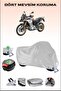 Rear Bag and Lock Compatible Grey Motorcycle Tarpaulin for Bmw F 850 Gs, Secure