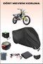 Black Rear Bag and Lock Compatible Motorcycle Tarpaulin for Husqvarna Te 300I, Safe