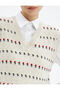 V-Neck Sweater Patterned Sleeveless - 5