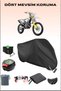 Black Rear Bag and Lock Compatible Motorcycle Tarpaulin for Husqvarna Fe 501, Safe