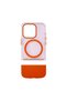 iPhone 15 Pro Compatible Magsafe Featured Colorful Edges Soft Transparent Divine Silicone Case - 3