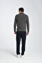 Patterned Men's Regular Fit Thick Polo Neck Sweatshirt - 4