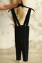 Black Salopet Pants and Bow Tie (Salopet-Bowknot)