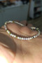 Tourmaline Stone 3 mm Facet Cut Natural Stone Bracelet