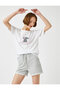 Printed T-Shirt Crew Neck Cotton - 2