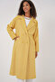 9113 Oversize Wide Cut Wool Long Stamp Coat - Yellow - 3