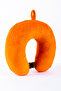 Plush Neck Pillow for Adults Plush Travel Pillow Silicone Hard Suitcase with Snap Fasteners - 3