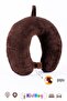 Plush Neck Pillow for Adults Plush Travel Pillow Silicone Hard Suitcase with Snap Fasteners - 2