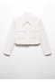 Crop Fabric Jacket with Pockets - 3